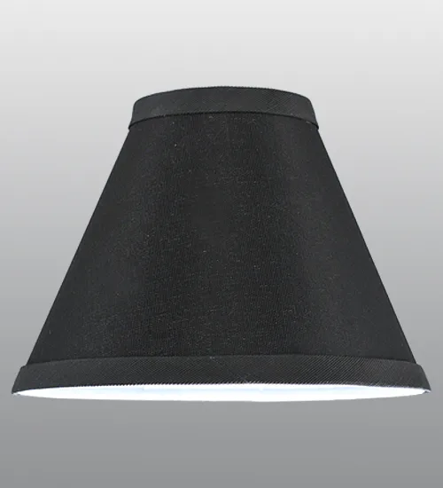 7"W X 5"H Faille Black Shade