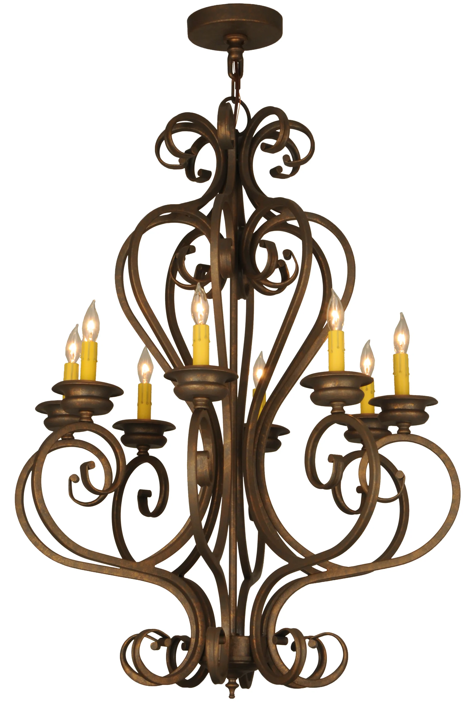 28"W Fernando 8 LT Chandelier