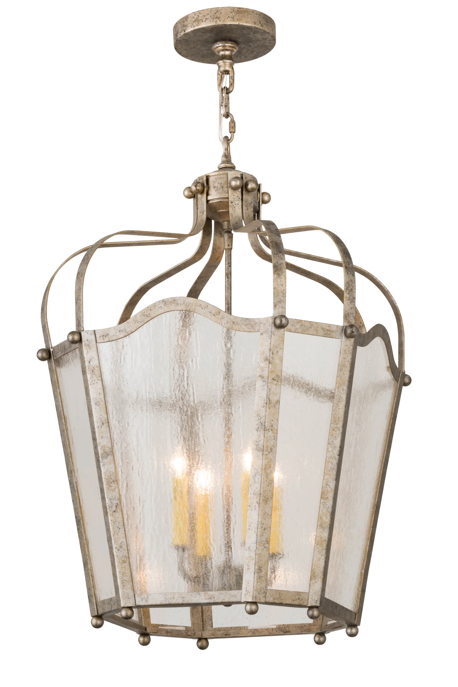 22"W Citadel 4 Light Pendant