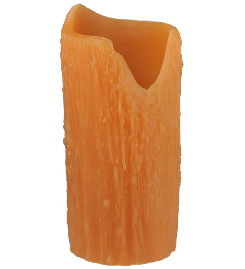 4"W Cylindre Honey Amber Poly Resin Shade