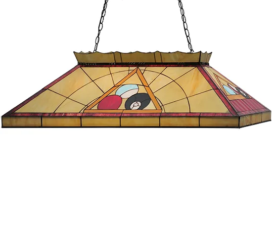 40"L Billiard & Rack Oblong Pendant