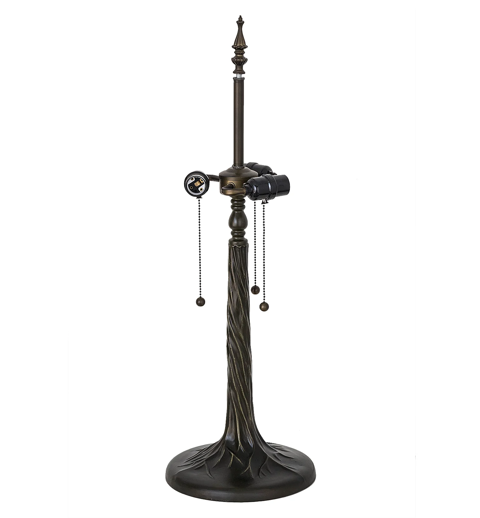 Tree Three Light Table Base in Mahogany Bronze