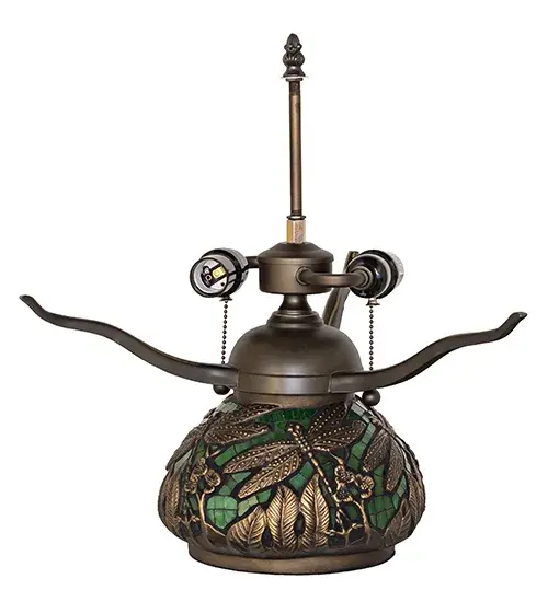 16" High Mosaic Dragonfly 2 Light Table Base - Image 2
