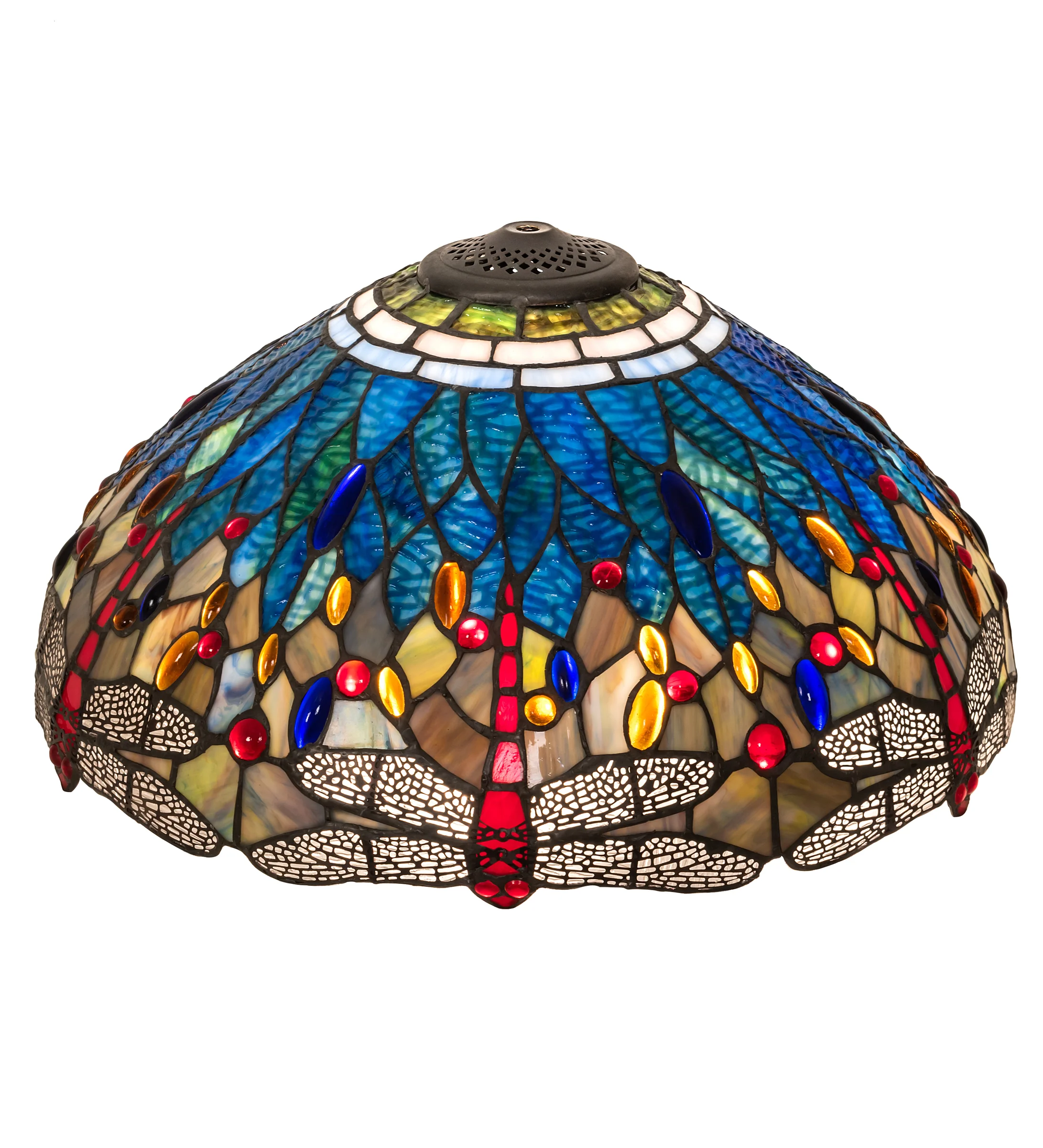 18" Wide Tiffany Hanginghead Dragonfly Shade
