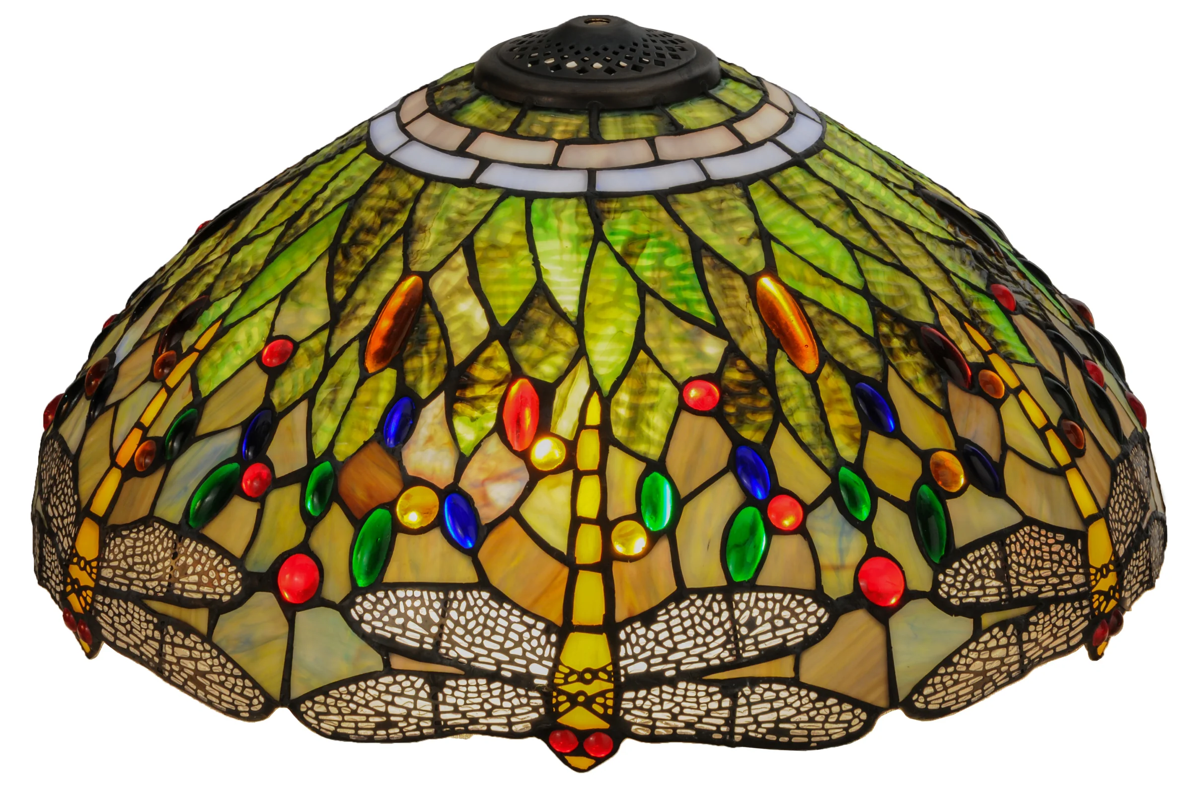 18"W Tiffany Hanginghead Dragonfly Shade