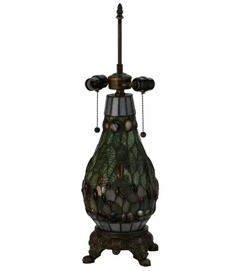 25.5"H Tiffany Mosaic Lighted Table Base - Image 3