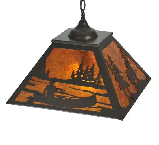 The Meyda Tiffany - Canoe At Lake by Meyda Lighting - Image 4