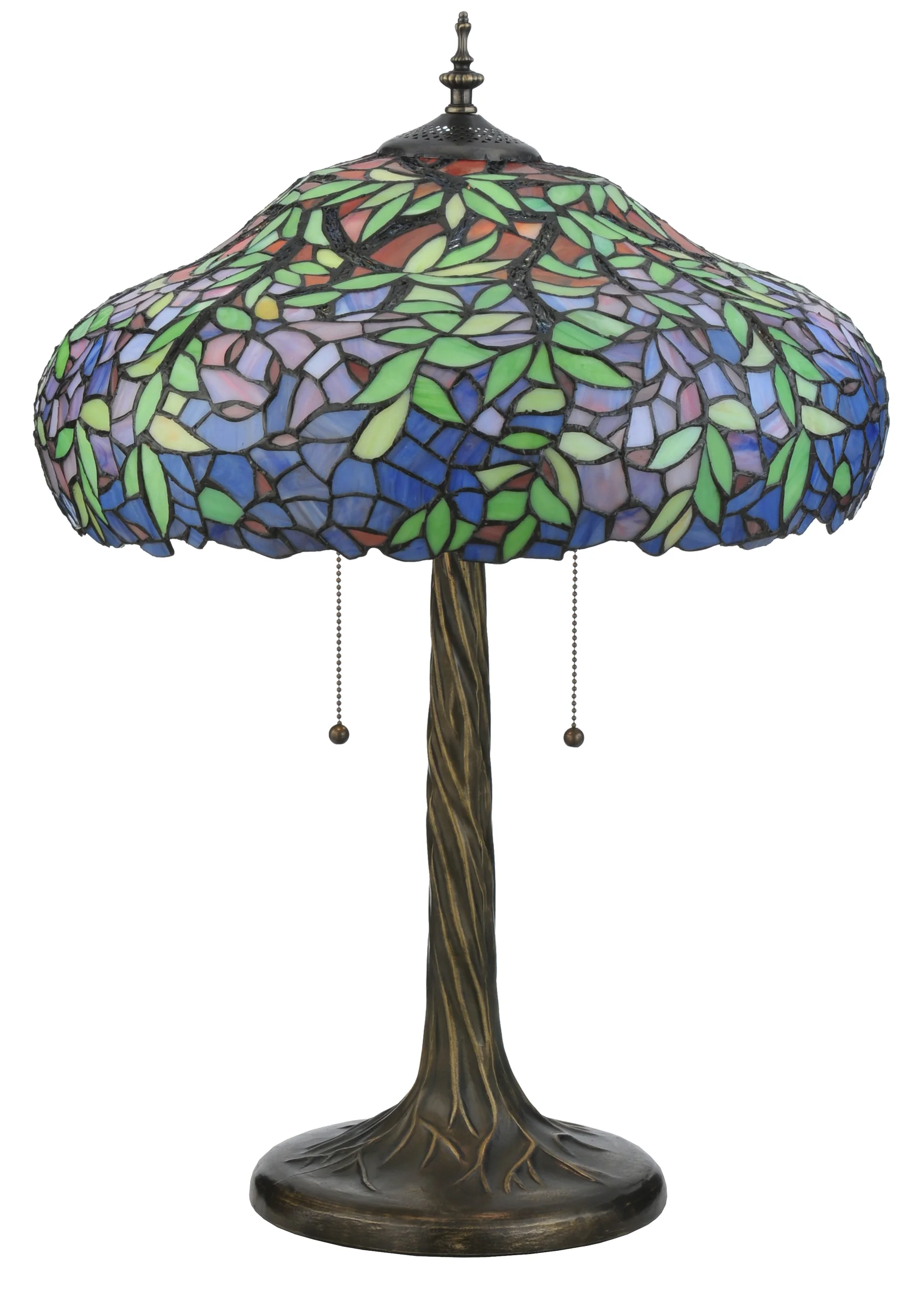 Duffner & Kimberly Laburnum Three Light Table Lamp in Antique,Mahogany Bronze