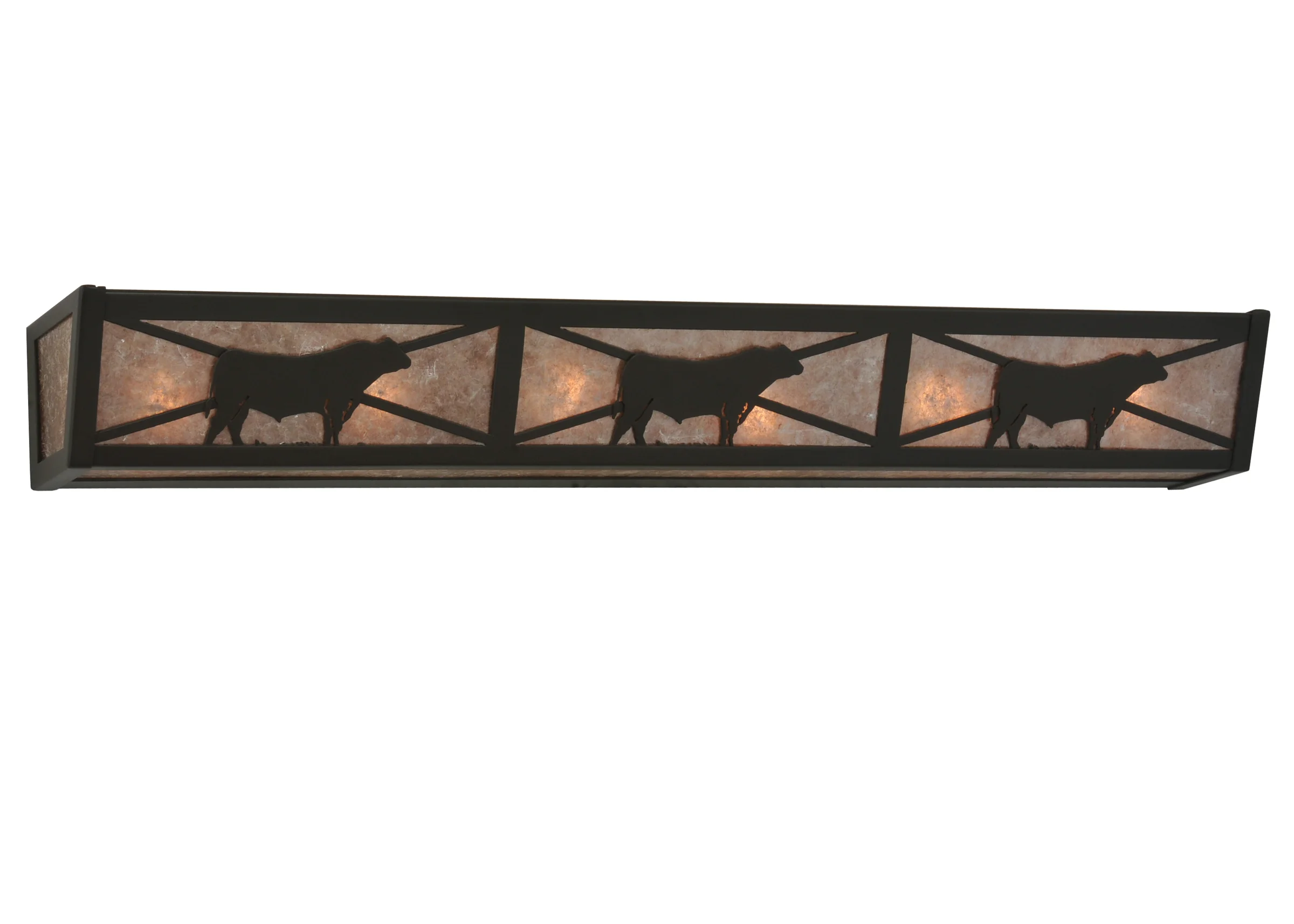 Steer Six Light Vanity in Timeless Bronze