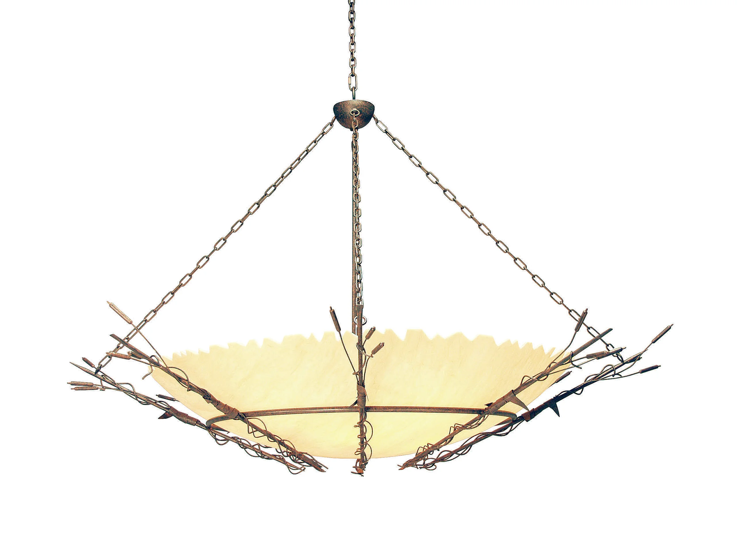 84" Wide Cattail Inverted Pendant