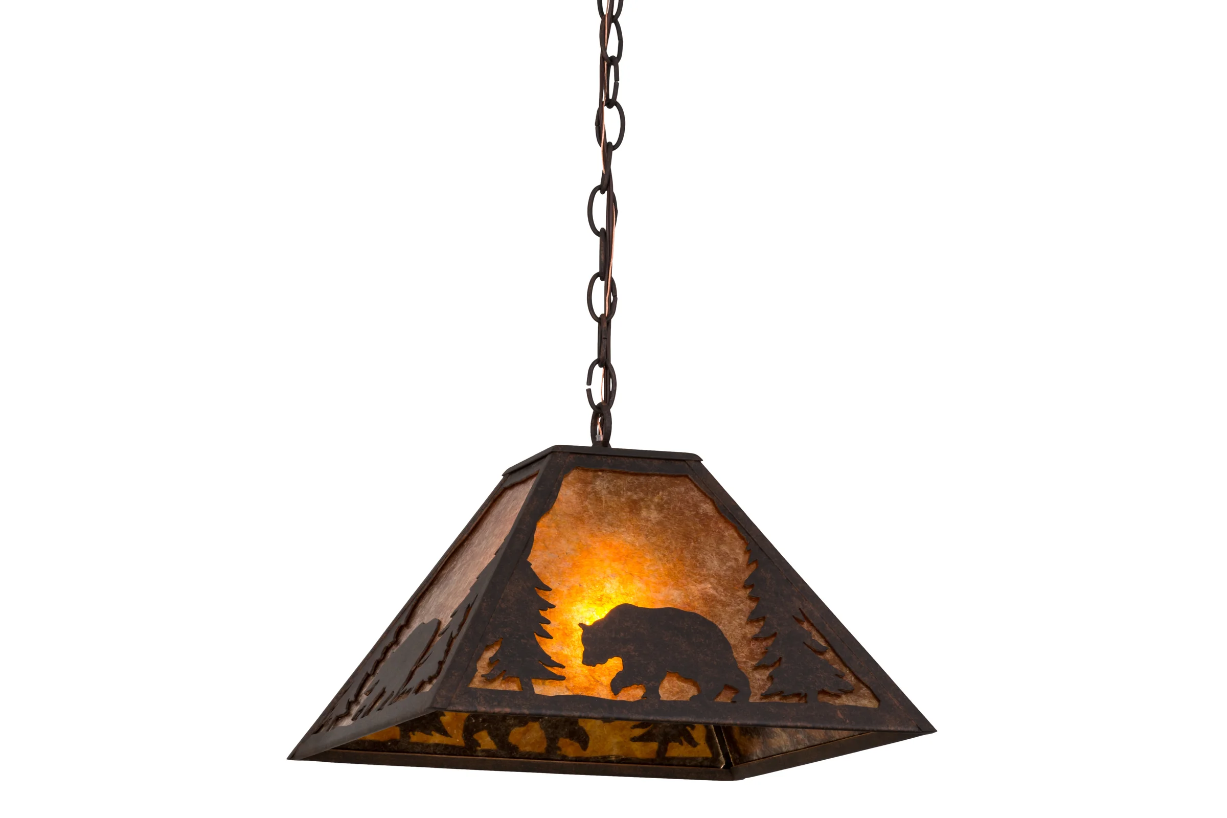 Lone Bear One Light Pendant in Cajun Spice