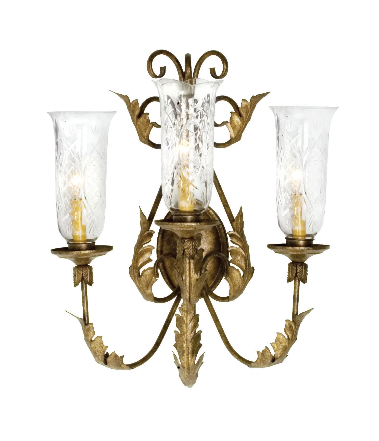 21" Wide French Elegance 3 Light Wall Sconce