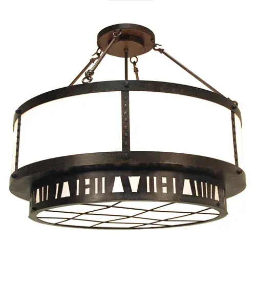 This clean transitional ceiling fixture is designed with an appealing Statuario Idalight in a round deco styled frame, which is complemented with eye-catching decorative accents and hardware featured in a Coffee Cinnamon finish. This fixture is the perfect lighting centerpiece designed to enhance any decor, for fine homes, restaurants, boutiques and hotels. Loma is custom crafted in our manufacturing facility in Yorkville, NY. Custom sizes, styles, colors and dimmable energy efficient lamping options are available. The 36-inch wide fixture is UL and cUL listed for dry and damp locations. Collection: Loma Finish: Gilded Tobacco Glass: Whitestone Idalight Width: 36.00" Height: 30.00" Length: 36.00" Weight: 88.00 lb Number of Bulbs: 6 Maximum Wattage: 40.00 W Bulb Type: A19 Bulb Base: E26 Material: Steel Country of Origin: USA Safety Listing: Dry Safety Rating: Damp