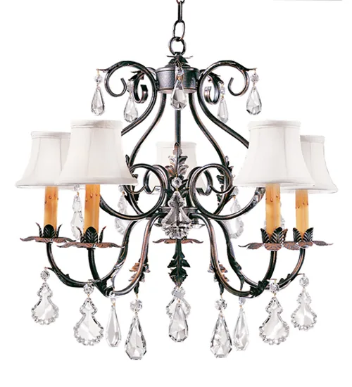 25" Wide Chantilly 5 Light Chandelier