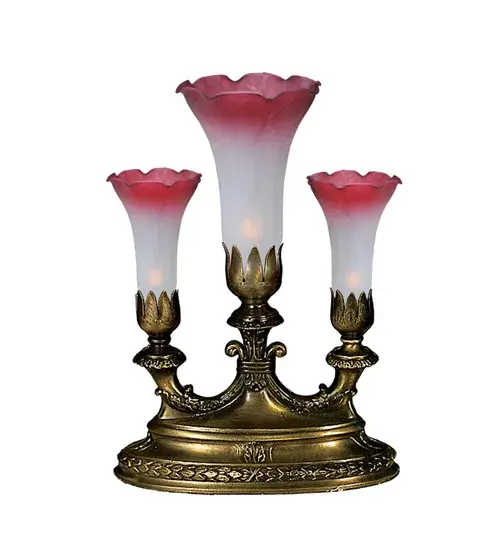 The Pink/White Tiffany Pond Lily by Meyda Lighting