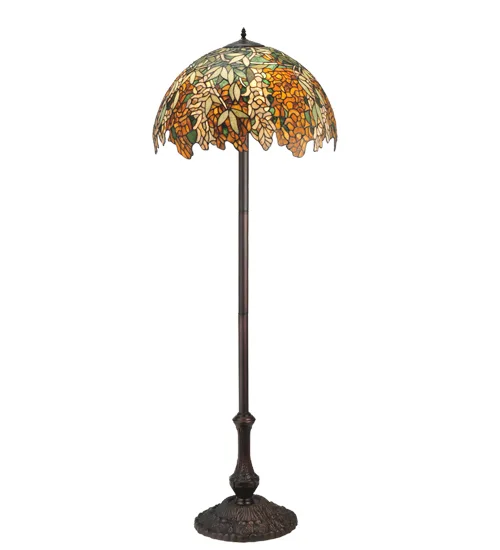 63" High Tiffany Laburnum Floor Lamp