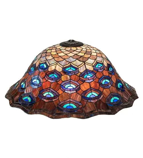 The Tiffany Peacock Feather by Meyda Lighting - Image 1