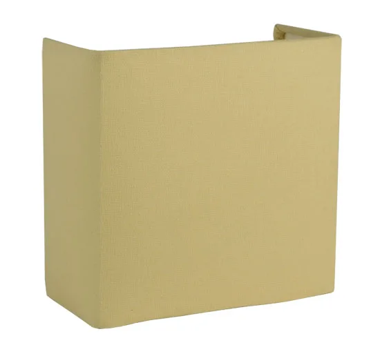 7"W X 6.8"H X 3.25"D Linen Oatmeal Half Shade
