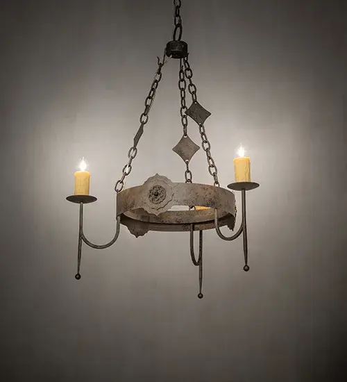 30" Wide San Marino 3 Light Chandelier - Image 1