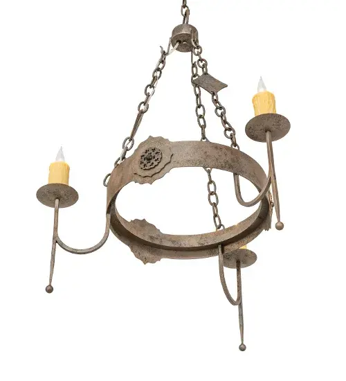 30" Wide San Marino 3 Light Chandelier - Image 6