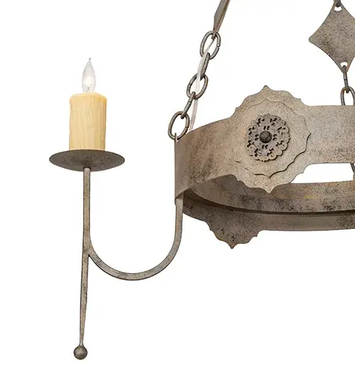 30" Wide San Marino 3 Light Chandelier - Image 8