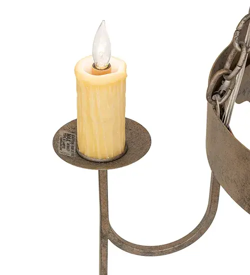 30" Wide San Marino 3 Light Chandelier - Image 9