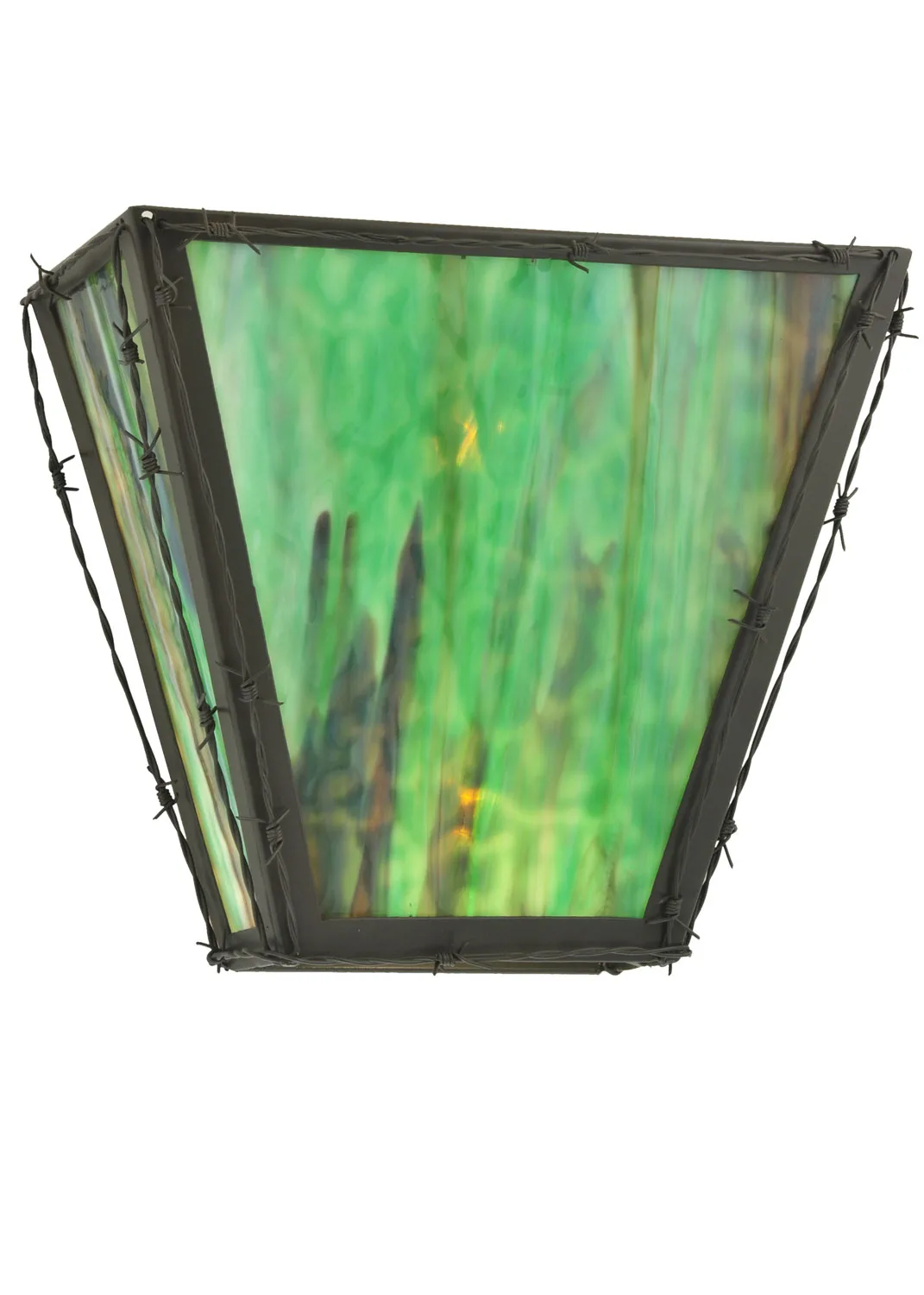 Barbed Wire Two Light Wall Sconce in Timeless Bronze