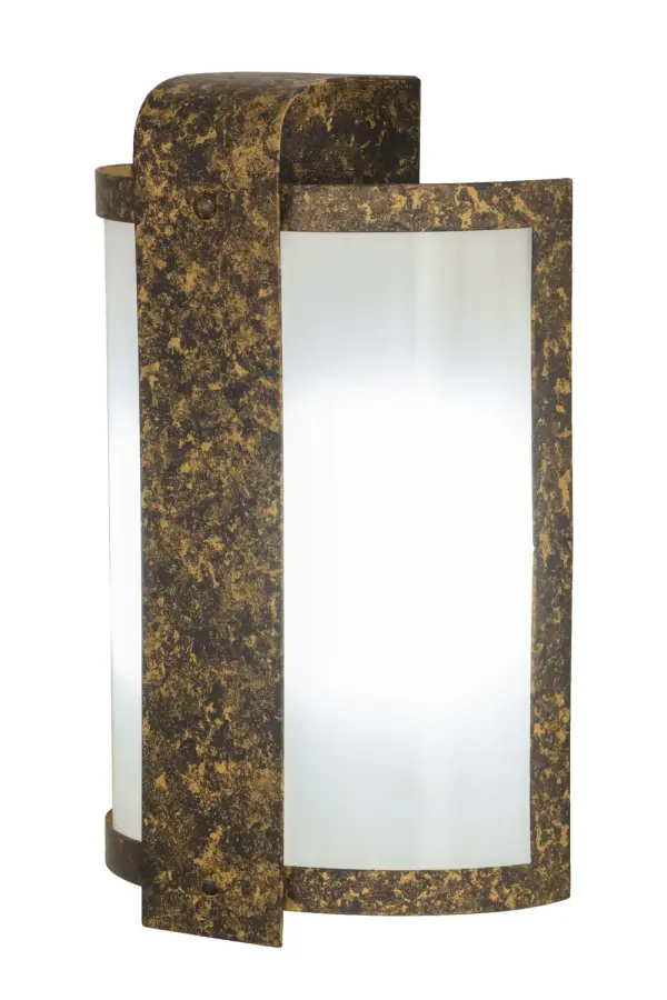 A timeless and modern diffuser come to fruition and create a luxurious classic look. This eye-catching sconce integrates Old Gold finished Iron with a curved Statuario Idalight diffuser. The Eli wall sconce radiates soft lighting for a beautiful ambiance in hallways and other rooms in homes, restaurants, hotels and clubs. This ADA Compliant wall fixture illuminates with 2 Customer supplied, 4-pin Quad Tube 13-watt Compact Fluorescent Lamps (CFLs). Custom crafted by highly skilled artisans in Upstate New York, this fixture is offered in custom sizes, styles, finishes and dimmable lamping including LED. The 14-inch tall wall fixture is UL and cUL listed for dry and damp locations. Collection: Eli Finish: Old Gold Glass: Statuario Idalight Width: 9.00" Height: 14.00" Length: 4.00" Weight: 4.00 lb Extension from Wall: 4.00" Number of Bulbs: 2 Maximum Wattage: 6.00 W Bulb Type: A19 Bulb Base: E26 Light Source: LED Material: Steel Country of Origin: USA Safety Listing: Damp Safety Rating: Damp Energy Efficient LED