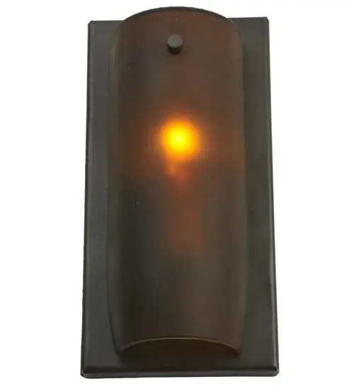 Capture the life of the party with the whimsical design of the Meyda Wine Bottle wall sconce. Liven up a restaurant; club; or home with a wall fixture that does so much more than deliver light; it adds personality and pizzazz. A Black finished wall plate embraces a Frosted Amber Glass Wine Bottle. Create a stunning design statement by installing this ADA-compliant wall fixture in corridors and dining areas in homes; restaurants; hotels; pubs; nightclubs; and wineries; connoisseurs will appreciate this luminaire's fine detail and charm. This Tuscan Vineyard Frosted Amber Wine Bottle Wall Sconce is included in our American-made; American-designed; handcrafted Wine Bottle Lighting Collection. The fixture is manufactured in Yorkville; New York. UL and cUL listed for dry and damp locations. Take your finest bottle of wine; and Meyda will transform it into an everlasting personalized fixture of light. Contact us for more information on custom wine bottle lighting fixtures and lamps. We can also create custom lighting with beer bottles; mason jars; milk bottles; and other glass containers and vessels. - alternate view