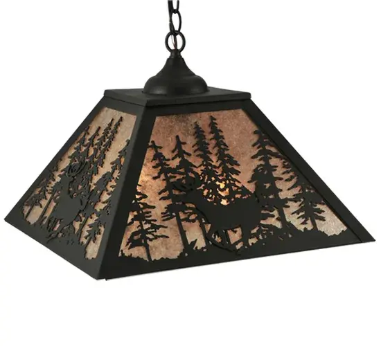 The Deer through the Trees by Meyda Lighting - Image 1