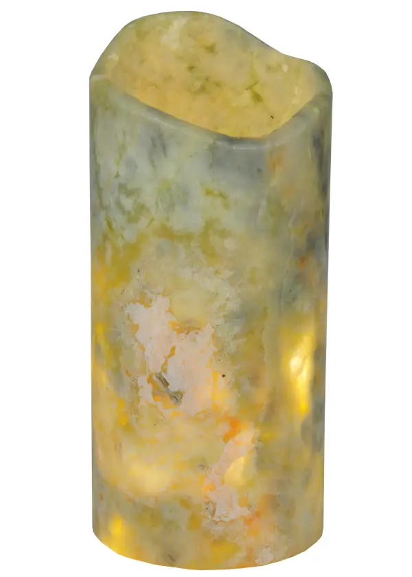 Every Meyda Tiffany item is a unique handcrafted work of art. Natural variations in the wide array of materials that we use to create each Meyda product make every item a masterpiece of its own. Photographs are a general representation of the product. Colors and designs will vary. Collection: Cylindre Finish: Light Green Glass: Light Green Width: 3.50" Height: 7.50" Length: 3.50" Weight: 1.50 lb Bulb Type: tbn Material: Metal Or Polyresin Country of Origin: CHINA Safety Listing: Dry Safety Rating: Dry