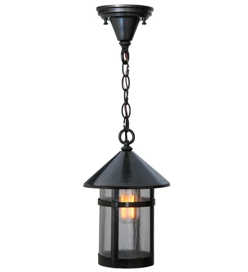 8"W Craftsman Signature Fulton Hanging Lantern Mini Pendant
