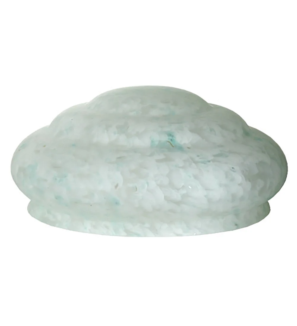 14" Wide Pate-de-Verre Teal Shade