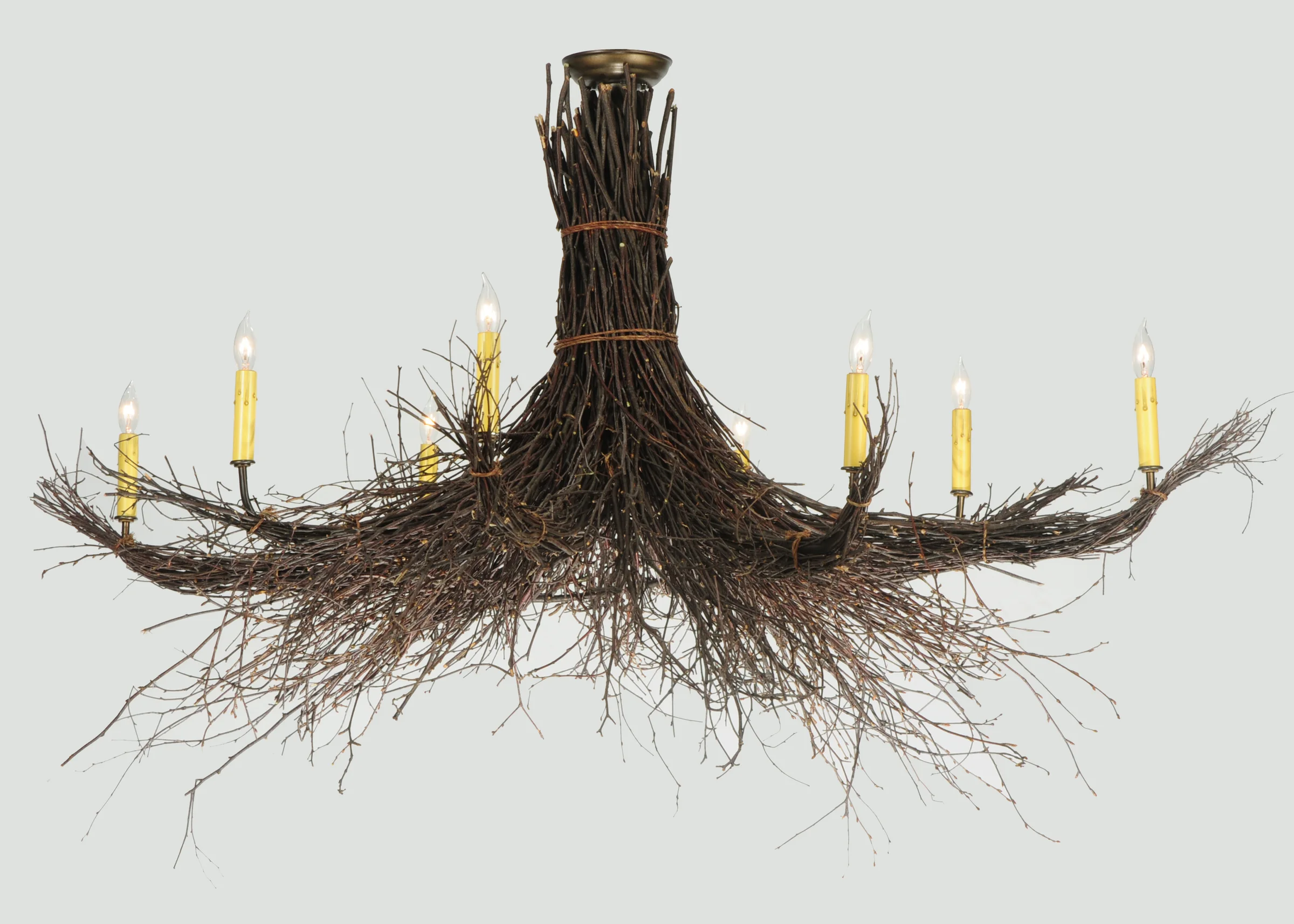 64" Long Twigs 8 LT Oblong Flushmount