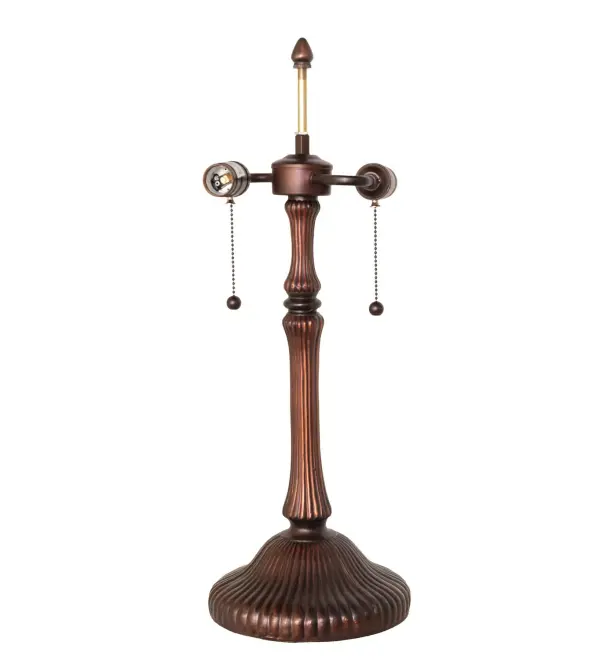 Every Meyda Tiffany item is a unique handcrafted work of art. Natural variations in the wide array of materials that we use to create each Meyda product make every item a masterpiece of its own. Photographs are a general representation of the product. Colors and designs will vary. Collection: Ribbed Finish: Mahogany Bronze Glass: Chocolate,Gold Width: 8.00" Height: 23.00" Length: 8.00" Weight: 4.00 lb Extension from Wall: 8.25" Number of Bulbs: 2 Maximum Wattage: 60.00 W Bulb Type: A19 Bulb Base: E26 Material: Zinc Country of Origin: CHINA Safety Listing: Dry Safety Rating: Dry
