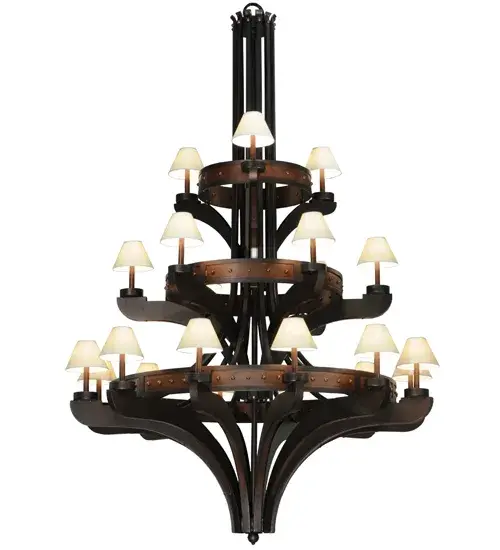 62"W Castilla 3 Tier Chandelier - Image 1