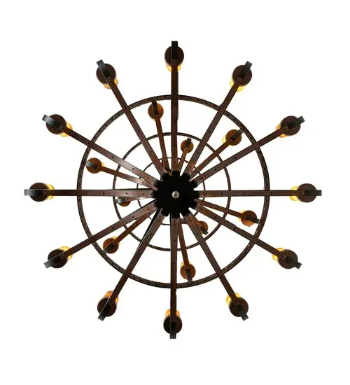 62" Wide Castilla 21 Light Three Tier Chandelier - Image 7
