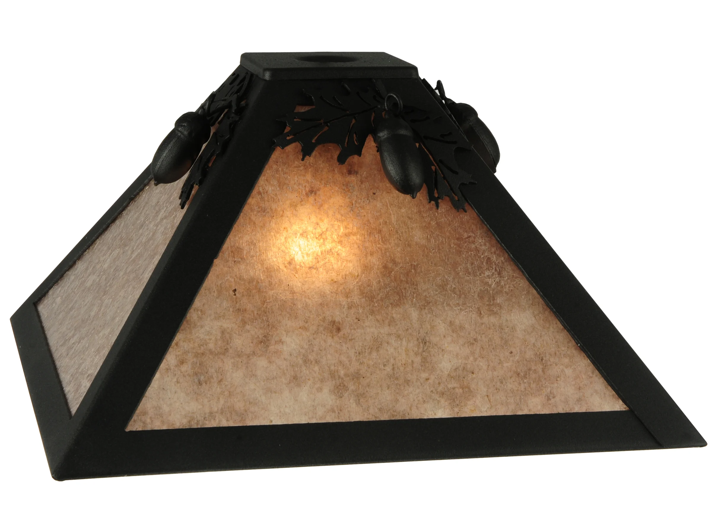 11.5"Sq Oak Leaf & Acorn Shade