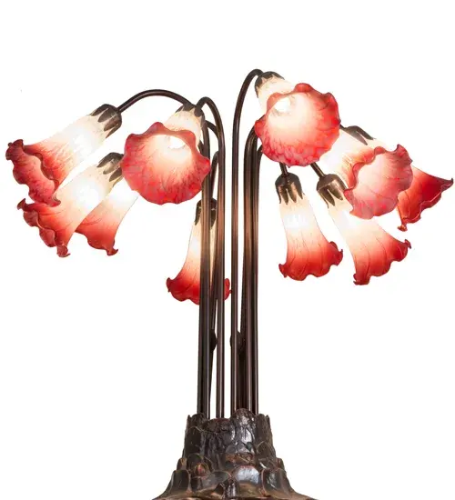 The Pink/White Pond Lily by Meyda Lighting - Image 6