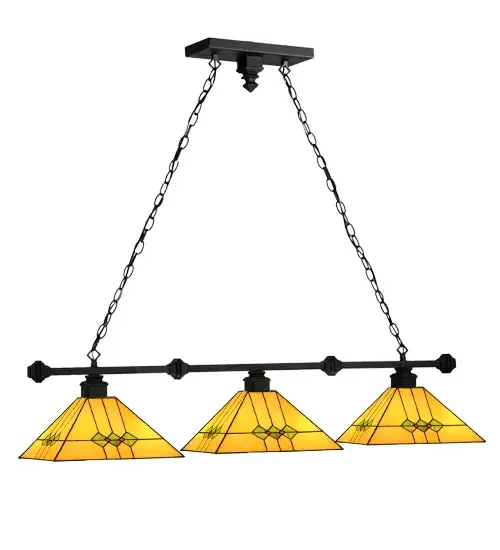 42" Long Martini Mission 3 Light Island Pendant - Image 1