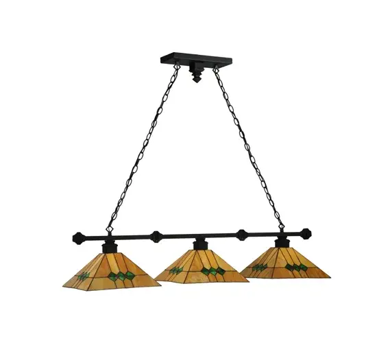 42" Long Martini Mission 3 Light Island Pendant - Image 2