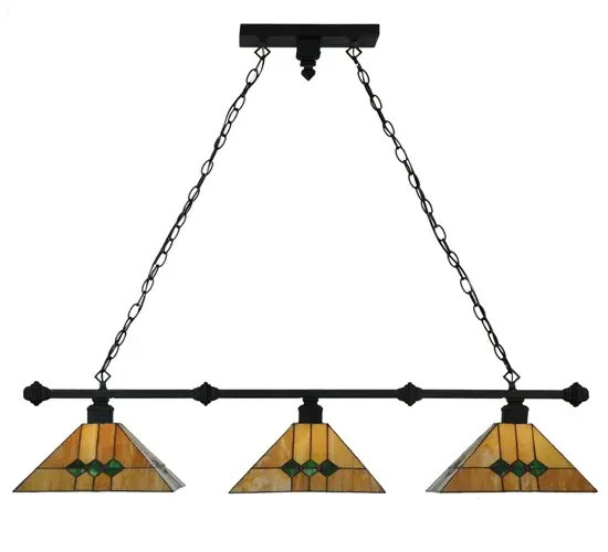 42" Long Martini Mission 3 Light Island Pendant - Image 5