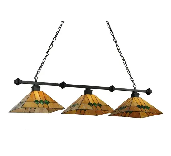 42" Long Martini Mission 3 Light Island Pendant - Image 6