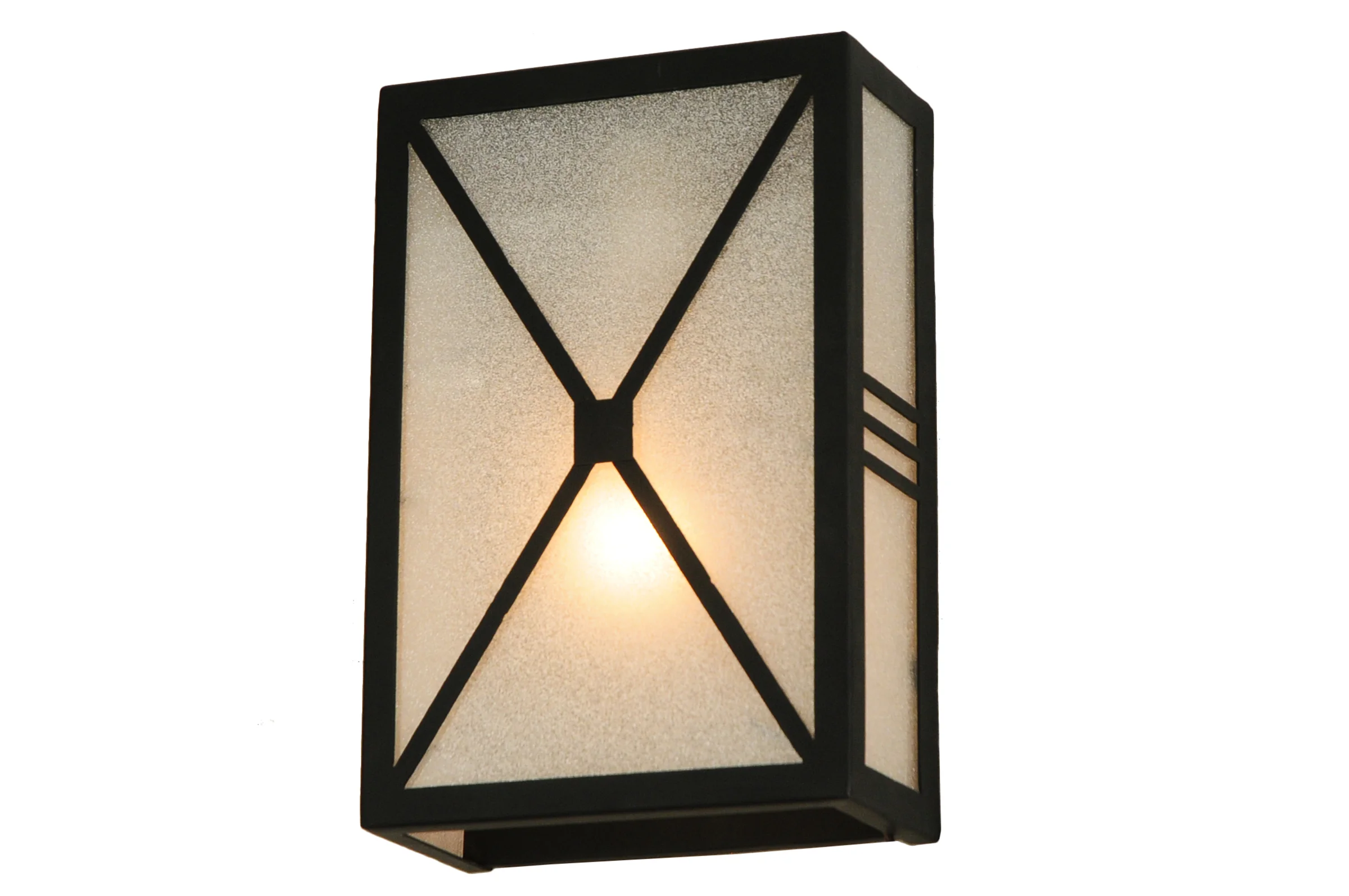 Whitewing One Light Wall Sconce in Blackwash