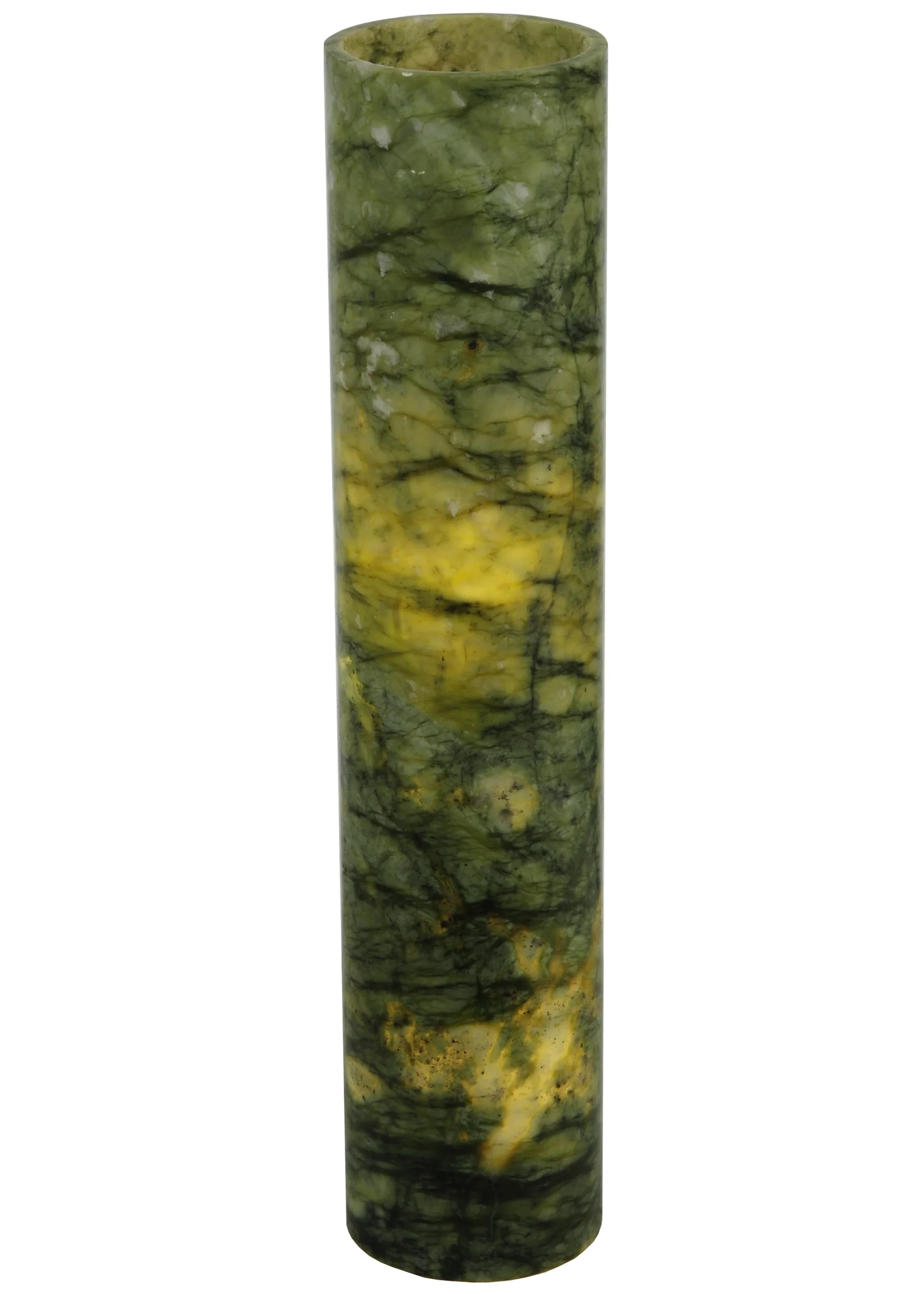 3.4"W Cylindre Green Jadestone Shade
