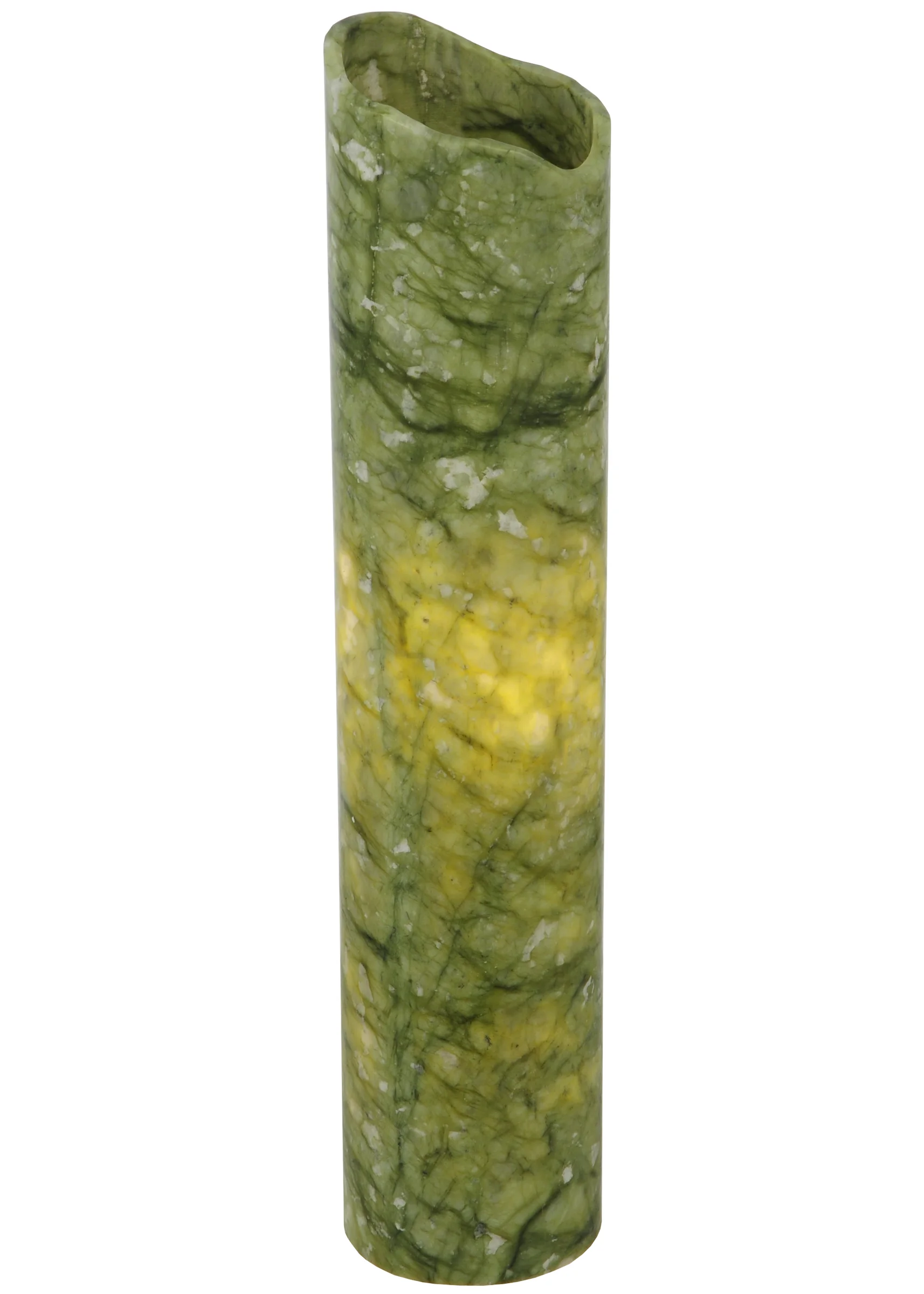 3.4"W Cylindre Green Jadestone Shade