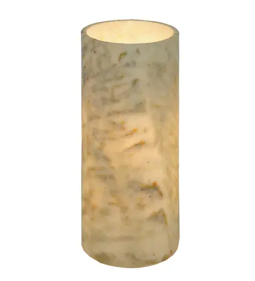 Every Meyda Tiffany item is a unique handcrafted work of art. Natural variations in the wide array of materials that we use to create each Meyda product make every item a masterpiece of its own. Photographs are a general representation of the product. Colors and designs will vary. Collection: Cylindre Finish: Stainless Steel Glass: White/Light Green Width: 4.00" Height: 10.00" Length: 4.00" Weight: 3.00 lb Number of Bulbs: 1 Bulb Base: Medium Country of Origin: CHINA Safety Listing: Dry Safety Rating: Dry - alternate view