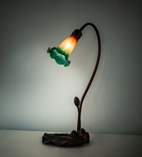 The Amber/Green Pond Lily by Meyda Lighting - Image 1