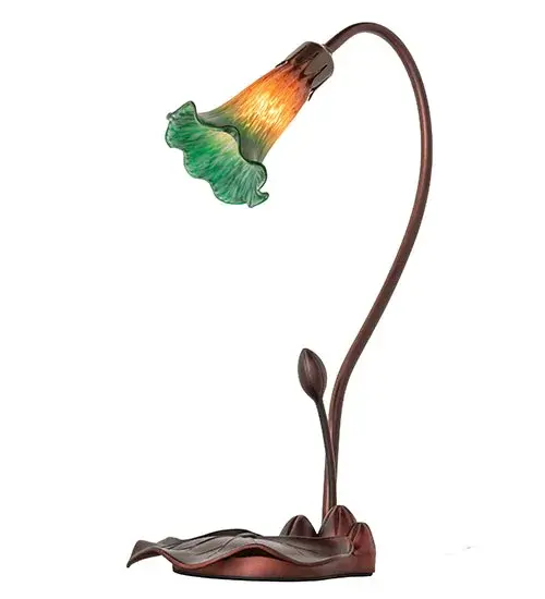 The Amber/Green Pond Lily by Meyda Lighting - Image 6