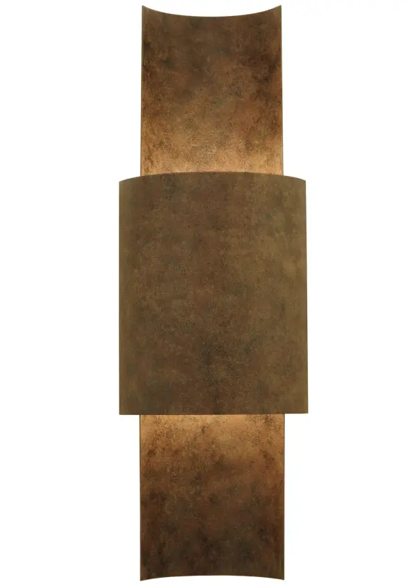 A minimalist architectural wall fixture. Lucas features a unique vertical concave wall plate intersected with a curvaceous shield that minimizes glare with indirect illumination from the top and bottom. The stunning hardware is featured in an Antiquity finish. The ADA wall sconce is custom crafted by highly skilled artisans in our 180,000 square foot manufacturing facility in Yorkville, New York. Custom sizes and finishes available. UL and cUL listed for dry and damp locations. Collection: Lucas Finish: Antiquity Glass: Ruby,Green,Beige,Seedy Notes: Custom Crafted In Yorkville, New York Please Allow 30 Days Width: 8.00" Height: 24.00" Length: 4.00" Weight: 24.00 lb Extension from Wall: 4.00" Number of Bulbs: 2 Maximum Wattage: 60.00 W Bulb Type: A19 Bulb Base: E26 Material: Steel Country of Origin: USA Safety Listing: Damp Safety Rating: Damp